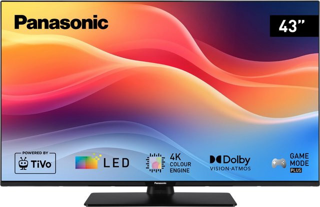 Panasonic TB-43W61AEZ Smart-TV mit 43 Zoll LCD-LED-Technik in Schwarz, 4K Ultra HD, Sprachsteuerung, Wi-Fi und DVB-T2/C/S2 - Bild 1