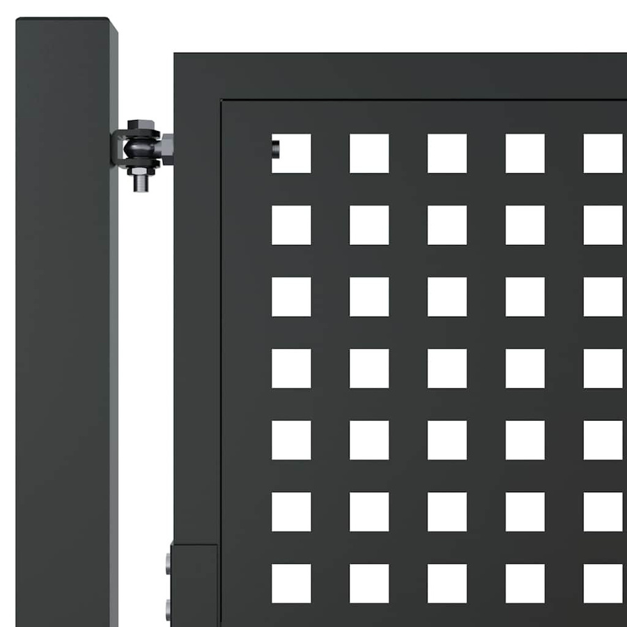Vidaxl Gartentor aus Stahl in Anthrazit, Breite: 105 cm, Höhe: 150 cm - Bild 3