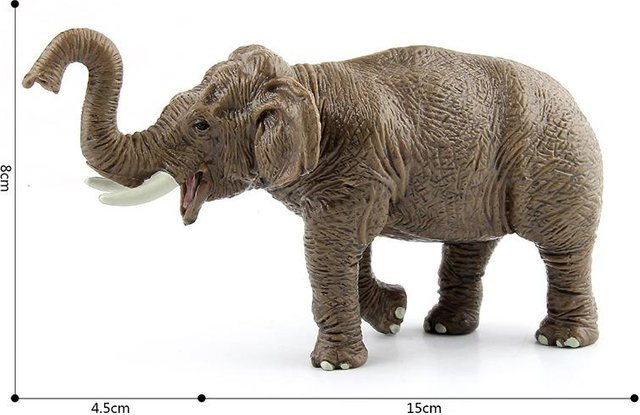 Simulationszoo Asiatische Elefantenkuh Wildtier Elefantenmodell - Bild 1