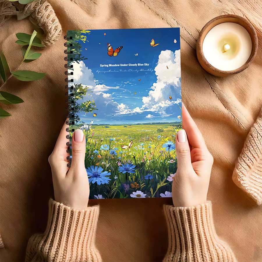 Spring Meadow Notizbuch mit linierte Seiten und Softcover in Multicolour für Damen und Herren - Bild 4