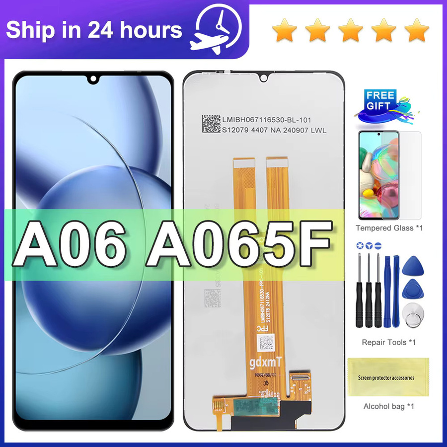 Samsung LCD-Touchscreen-Display mit Rahmen für Galaxy A06 A065F A065M SM-A066B 4G/5G, 6,7 Zoll, Schwarz - Bild 2