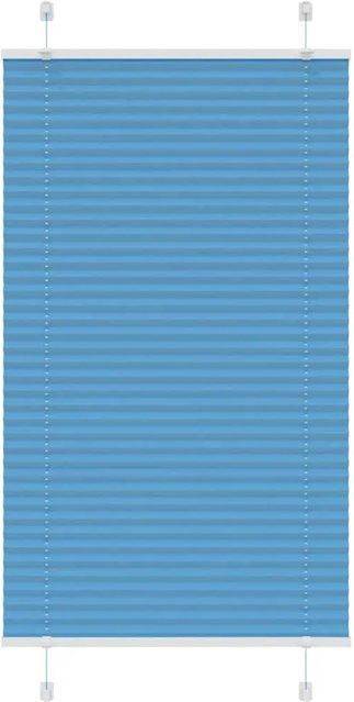 vidaXL Plissee Blau semi-transparent aus Polyester B: 70 cm, H: 100 cm - Bild 1