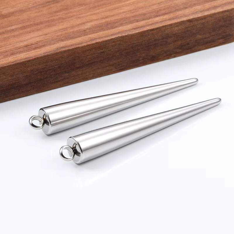 Anhänger konisch, Edelstahl, Silber, Unisex - Bild 3