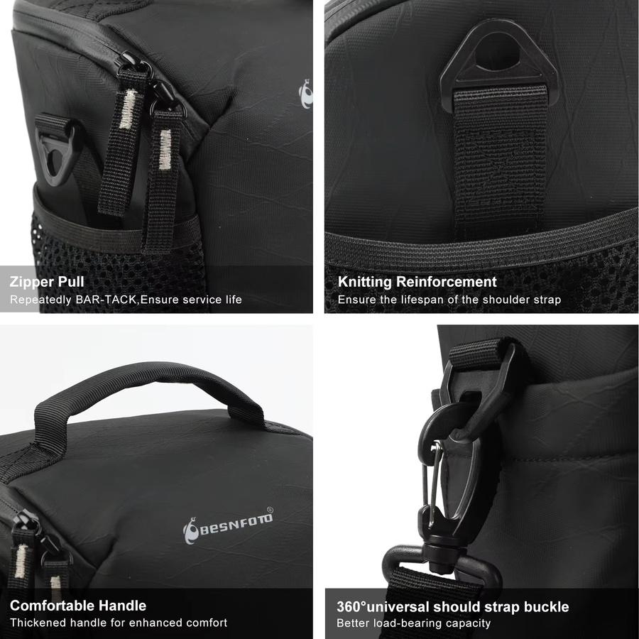 Besnfoto Wasserdichter Sling-Fotografie-Rucksack als leichte Kameratasche für Spiegellose und DSLR-Kameras - Bild 6