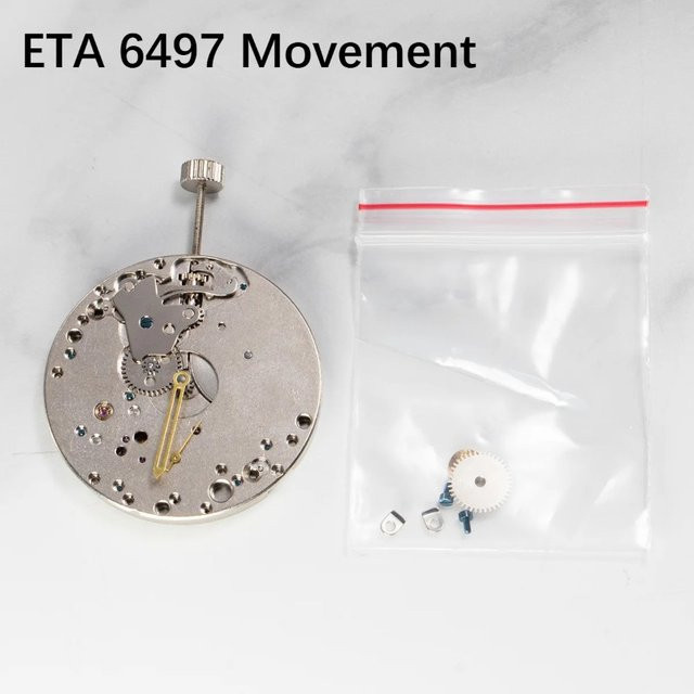 ETA 6497 Uhrwerk, Mechanisches Handaufzugswerk, 17 Juwelen, Uhren-Zubehörteil - Bild 1