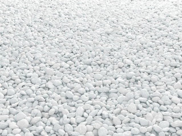 Marmorkies Carrara Weiß von WECO, Körnung 7 mm - 15 mm, 15 kg - Bild 1