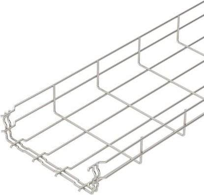 OBO Bettermann Gitterrinne 6001091 in Silber, L: 3 m, B: 20 cm, H: 5,5 cm - Bild 1
