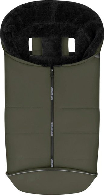 ABC Design Winterfußsack in Oliv mit Thermo-Fleece und reflektierenden Elementen - Bild 1