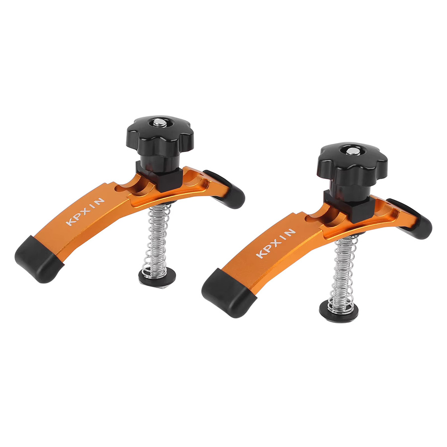 KPXIN 2-teiliges T-Nut-Halteklemmen-Set mit T-Slider für die Holzbearbeitung in Orange - Bild 3