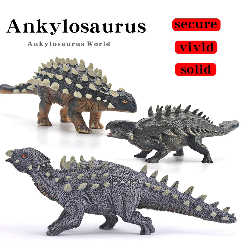 XIALIBAOMOWAN Prähistorische Jurassic Ankylosaurier Saichania Dinosaurier Modell, Actionfigur, Kunststoff - Bild 3