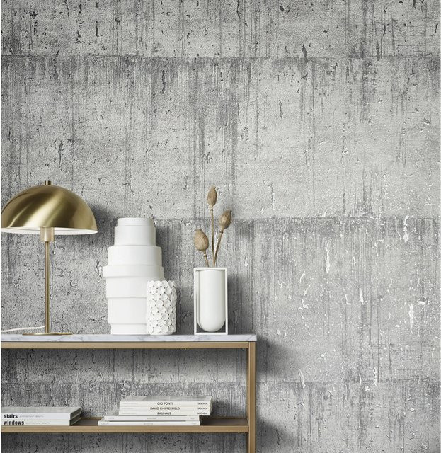 Marburg Vliestapete Natural Opulence in Grau mit Betonoptik und abstrakter Struktur, FSC-zertifiziert - Bild 1