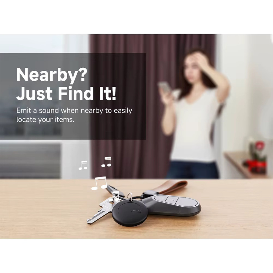 MiLi MiTag Smart GPS Tracker Bluetooth-Ortungsgerät für Android in Schwarz mit Google Find My Device Unterstützung als Anti-Verlust-Gerät für Schlüssel und Haustiere - Bild 4