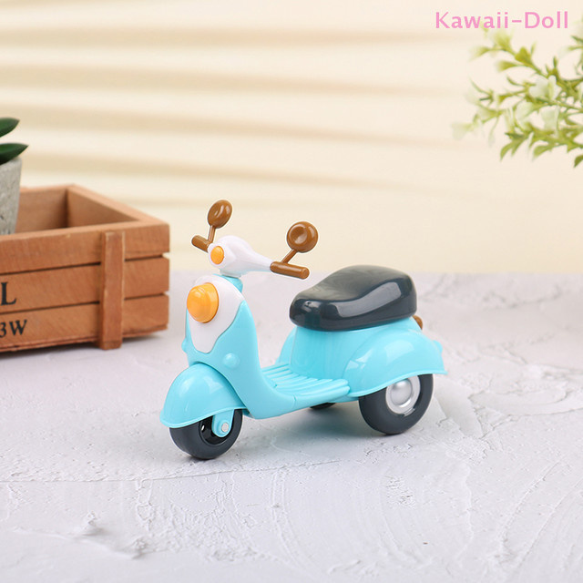 DIAPER&CORED Miniatur-Cartoon-Motorrad, Möbelmodell, 1:12, Kunststoff, ab 3 Jahre - Bild 1