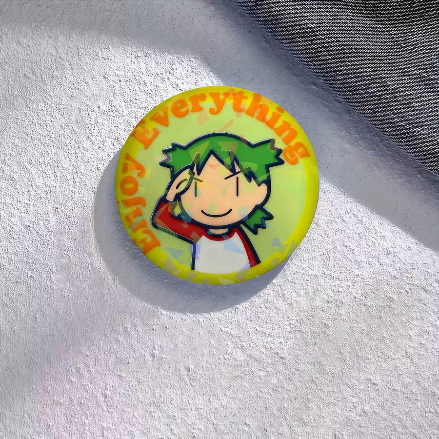 Yotsuba Brosche, Emaille, Unisex - Bild 3