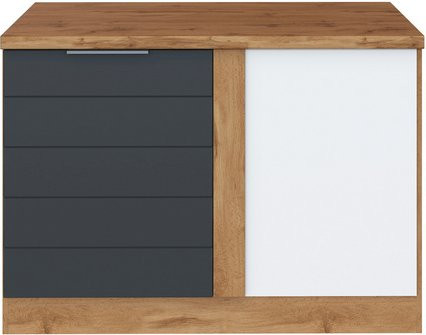 Eckunterschrank Faro von HELD MÖBEL in Grau aus Holzwerkstoff, B/H/T: 120 x 86 x 60 cm - Bild 1