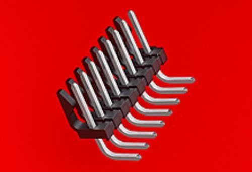 Molex Stiftleiste Standard Schwarz Gold mit 6 Polen und 3.96mm Rastermaß - Bild 1