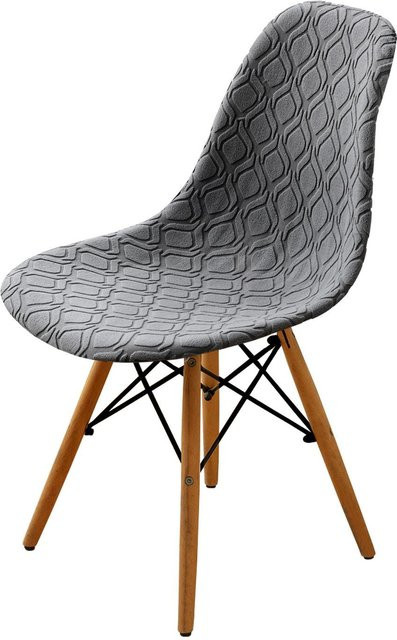 Yiran Furniture Jacquard Eames Schalenstuhlbezug im nordischen Design, B/T/H: 35 x 38 x 38 cm - Bild 1