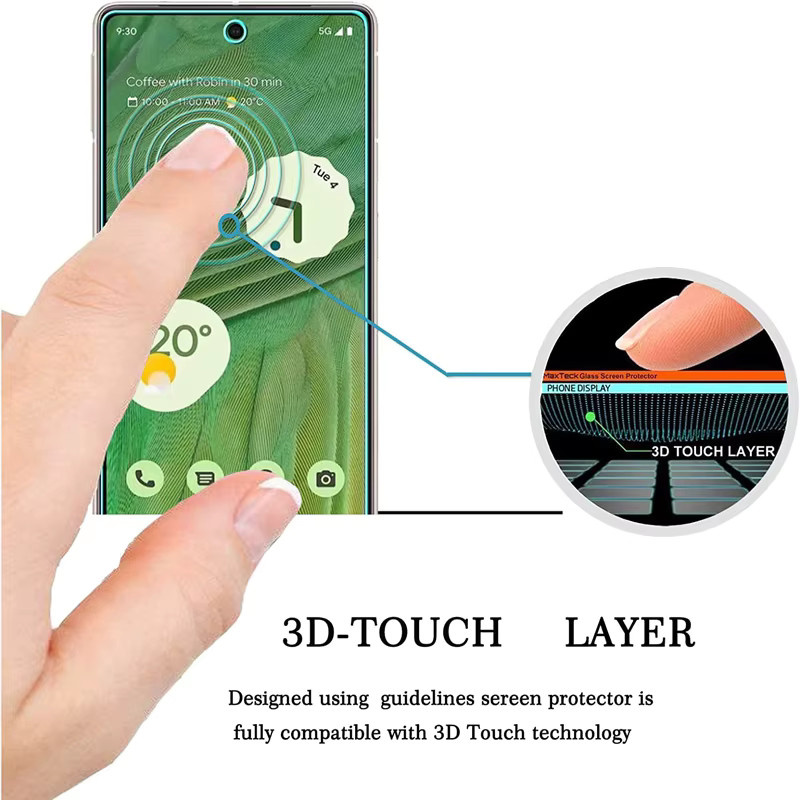 4er-Pack Gehärtetes Glas Displayschutz Transparent für Google Pixel 9 10 8 Pro 9A 8A 7 7A Schutzfolie - Bild 3
