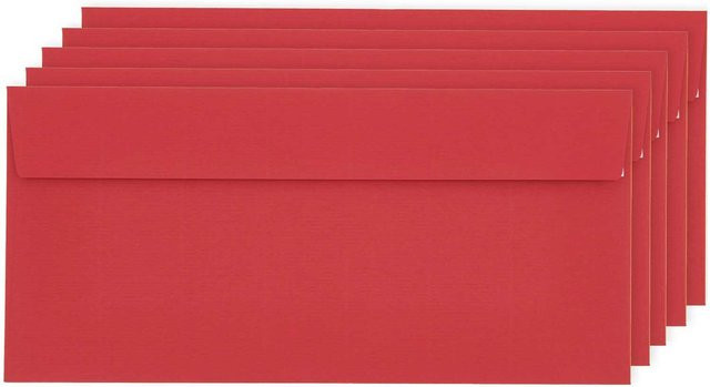 Rico Design Paper Poetry Luxury Umschläge DIN Lang in Rot - Bild 1
