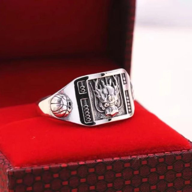 Yiran Jewelry Ring, Kupfer, Silber, Zirkonia, Herren - Bild 1