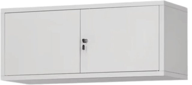 DELUKE Schrankerweiterung aus Stahl in Grau, B/T/H: 90 x 40 x 38 cm - Bild 1