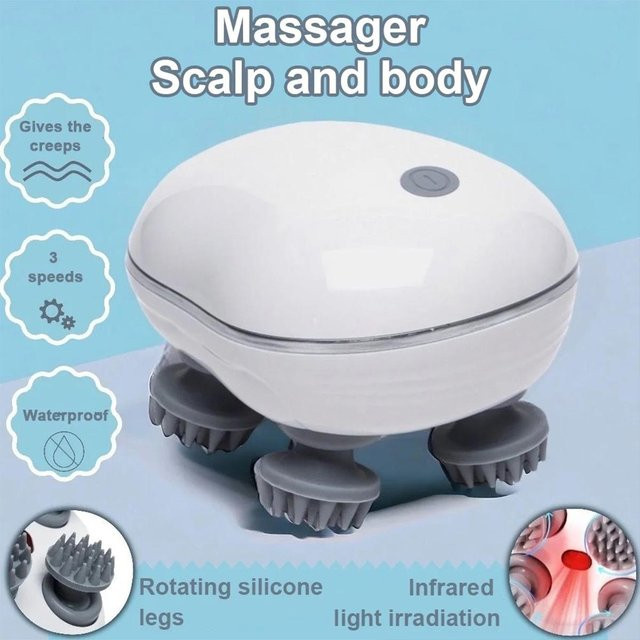 Binchi Health Technology Kopfmassagegerät mit Rotlicht, Weiß, Unisex - Bild 1