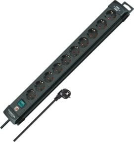 Brennenstuhl Premium-Line Steckdosenleiste 10-fach Schwarz mit 3m Kabel - Bild 2