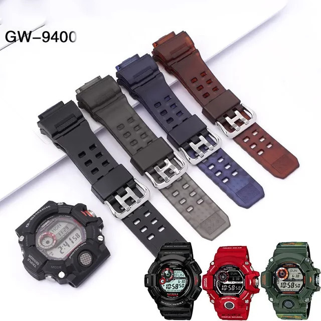 Casio Uhrenarmband Silikon, Schwarz, Herren - Bild 1