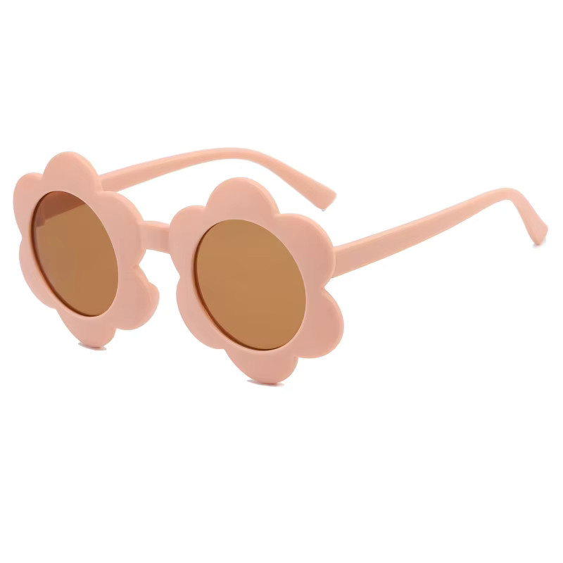 ZUXUB Sonnenbrille Kinder, Vollrand, rund, Kunststoff, pink - Bild 2