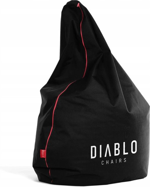 DIABLO CHAIRS Gaming Sitzsack Schwarz aus wasserabweisendem Codura-Polyester mit EPS-Perlen - Bild 1