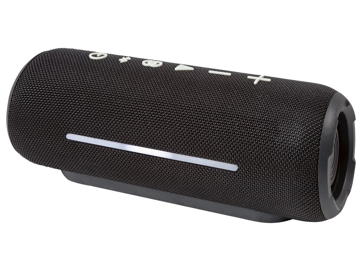 Silvercrest Rhythm Blast Bluetooth Lautsprecher in Schwarz mit 2x 15 W RMS, IPX7 wasserfest, USB-C und 3,5 mm Klinke - Bild 2