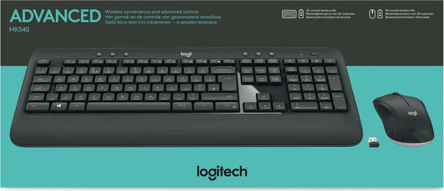 Logitech MK540 Advanced Tastatur-und-Maus-Set kabellos 2.4 GHz Schwarz mit AZERTY-Layout - Bild 1