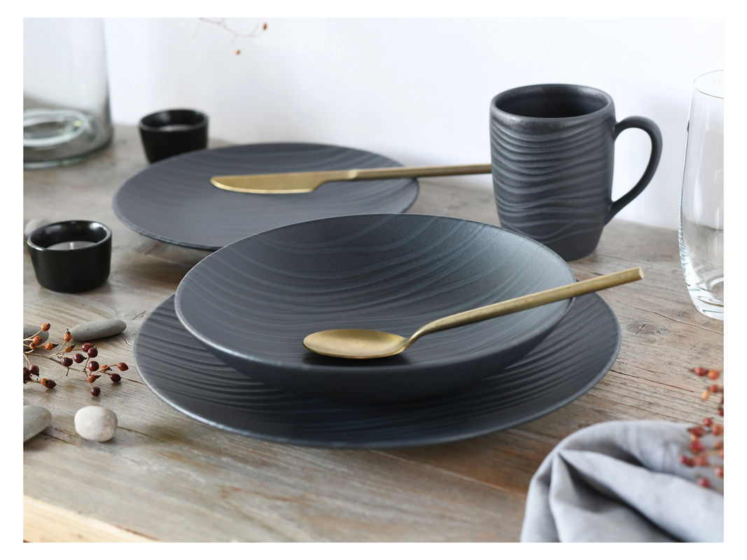 CREATABLE Kombiservice Waves Black, 12-teilig - Bild 4