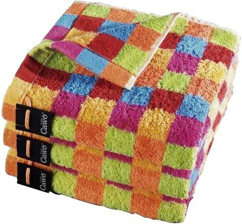 Cawo Handtuch LIFESTYLE Karo in Multicolour aus weichem Baumwoll-Terry - Bild 1