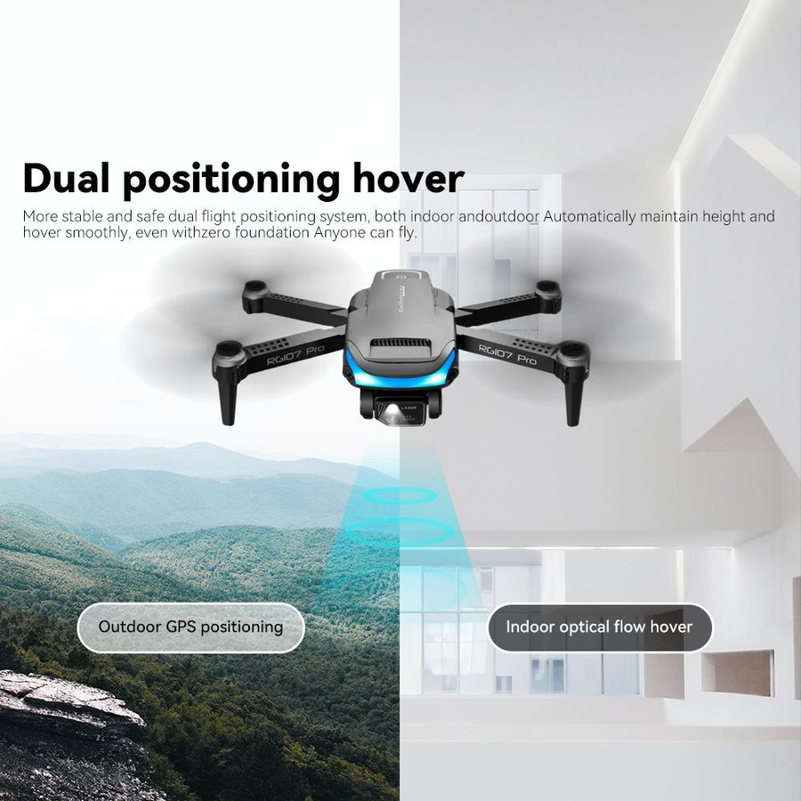 LYZRC RG107 Pro Drohne, Quadcopter, Schwarz, mit Wi-Fi, 1-teiliges Set - Bild 5