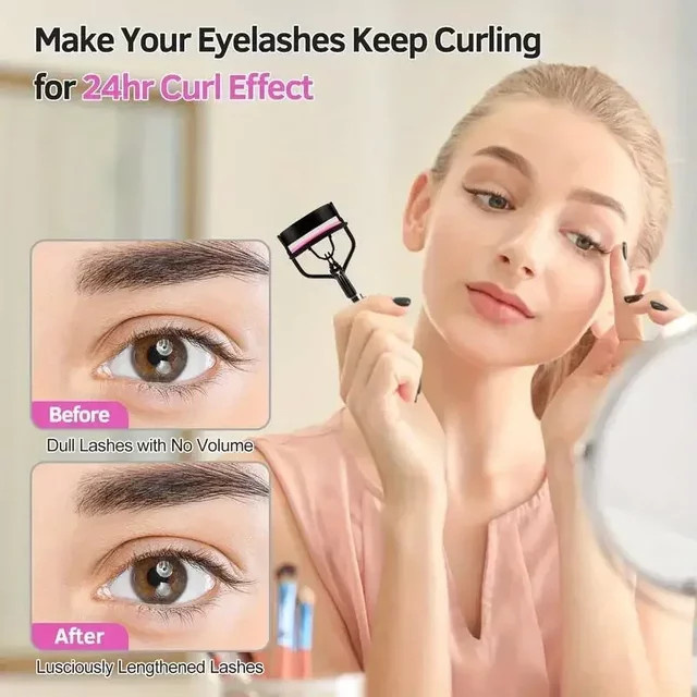 RUZOFO Wimpernzange für Damen, Schwarz-Rosa, Glänzend - Bild 1
