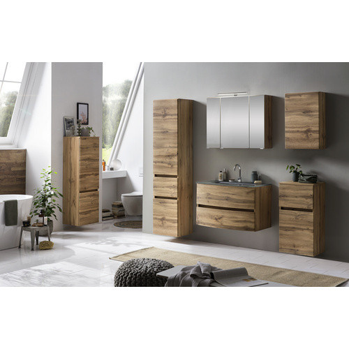 HELD MÖBEL Seitenschrank Baabe in Eiche Optik, Mehrfarbig, Breite: 40 cm, Höhe: 180 cm, Tiefe: 35 cm - Bild 2