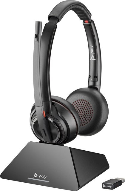 HP Savi 8220 Uc Microsoft Teams On-Ear Headset mit USB-A und Bluetooth in Schwarz (8D3F5AA) - Bild 1
