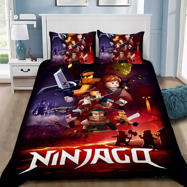 Cartoon Bettwäscheset mit Kissenbezug für Kinder in Mehrfarbig, Material Mikrofaser, B/H: 90 x 200 cm - Bild 1