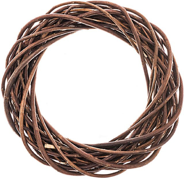 Rico Design Weidenkranz ungeschält in Natur mit einem Durchmesser von 21 cm - Bild 1