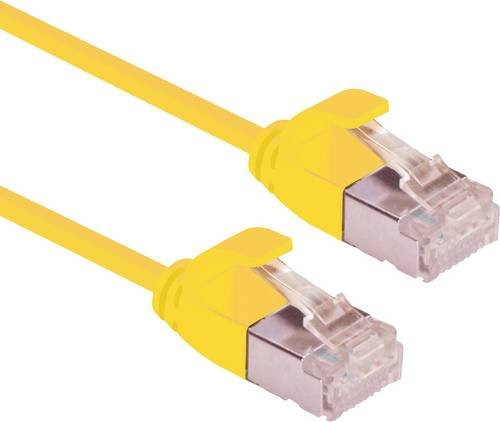 Roline RJ45 Patchkabel CAT 6a U/FTP Ethernet LAN Gelb 0,15 m - Bild 1