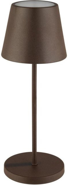 APS Akkutischleuchte MERLE LED dimmbar mit Fernbedienung, rostbraun, Durchmesser: 11 cm, Höhe: 30,5 cm - Bild 1