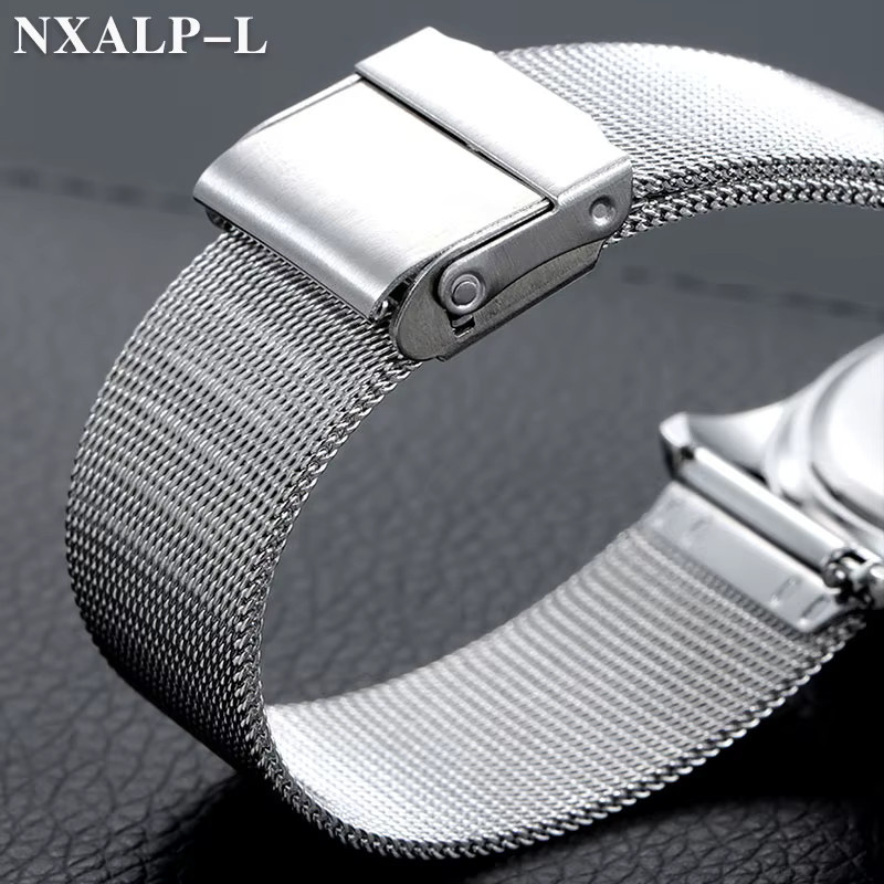Uhrenarmband Milanese Mesh Loop, Edelstahl, Silber, Unisex - Bild 4