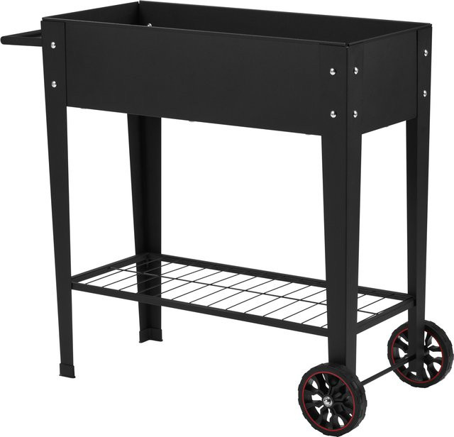 PARKSIDE Table Bed Hochbeet mit Rollen in Schwarz für Garten, Balkon und Terrasse - Bild 1