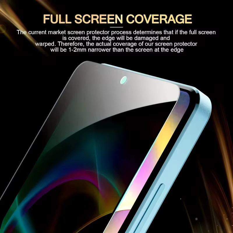 Xiaomi Sichtschutzfolie aus gehärtetem Glas für Poco F7 Ultra F7 Pro F6 X7 X6 Pro X5 X3 NFC M7 Pro 5G M6 C65 C61 C55 C40 transparent - Bild 5