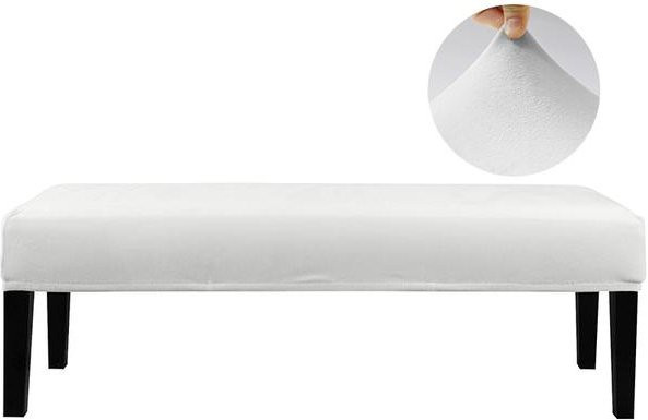 YZFZP Stretch-Essbankbezug aus Polyester, rechteckiger Sitzschutz für Essbank oder Klavierhocker, rutschfest und waschbar, Mehrfarbig, Breite: 112 cm bis 150 cm - Bild 1