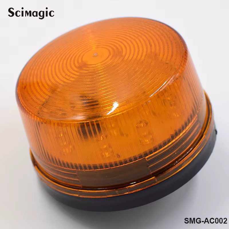 Signal-Stroboskop-Blinkleuchte Scimagic-RC in Orange für Schwenk- und Schiebetoröffner, LED-Tor-Blinklicht Alarmlampe DC 12V oder 24V - Bild 2