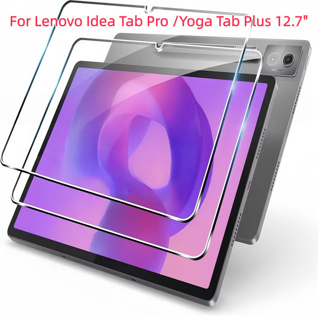 2 Stück Gehärtete Glas Displayschutzfolie für Lenovo IdeaPad Pro Yoga Tab Plus 12,7 Zoll, Transparent, 9H Kratzfest - Bild 1