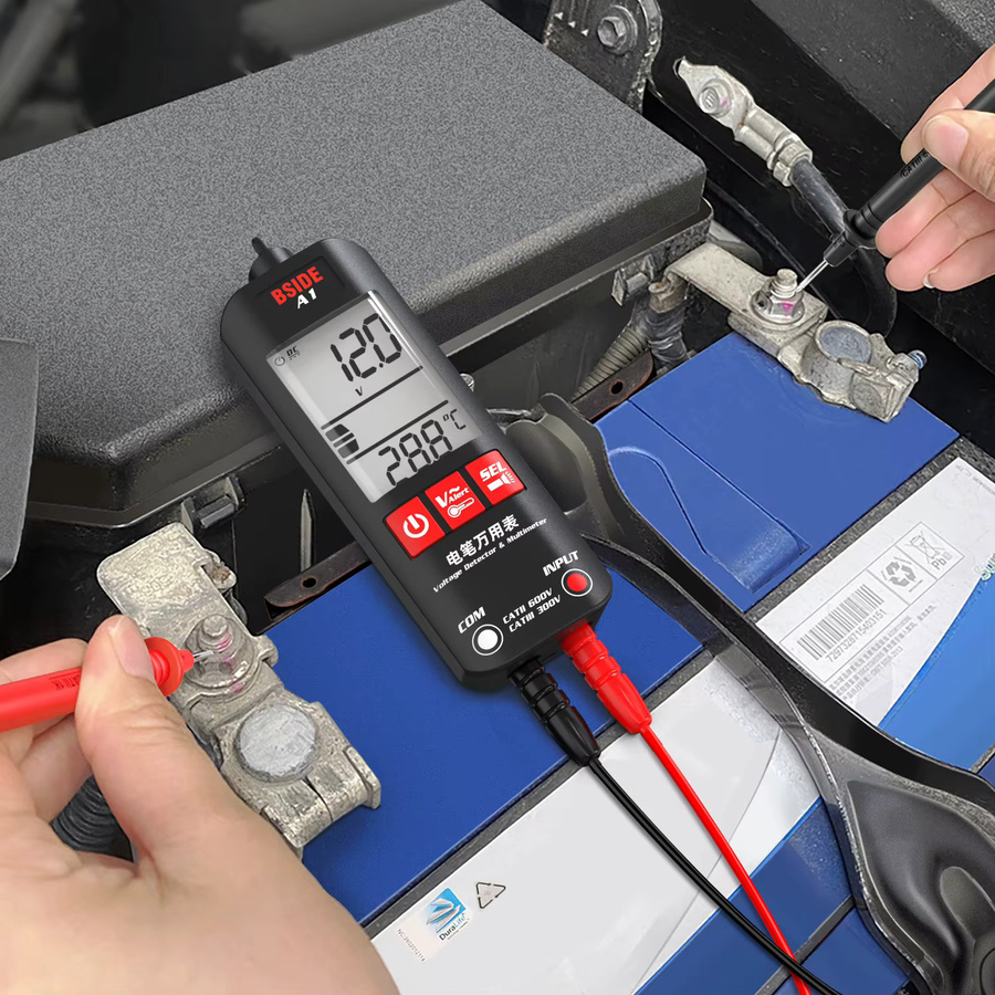 Bside Smart Digitales Multimeter mit NCV Voltmeter und automatischem Spannungsprüfer in Schwarz - Bild 5