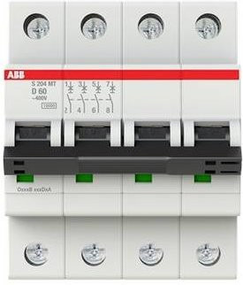 ABB S204MT-D60 Sicherungsautomat 60A 400V 2CDS274445R0601 MCB - Bild 1